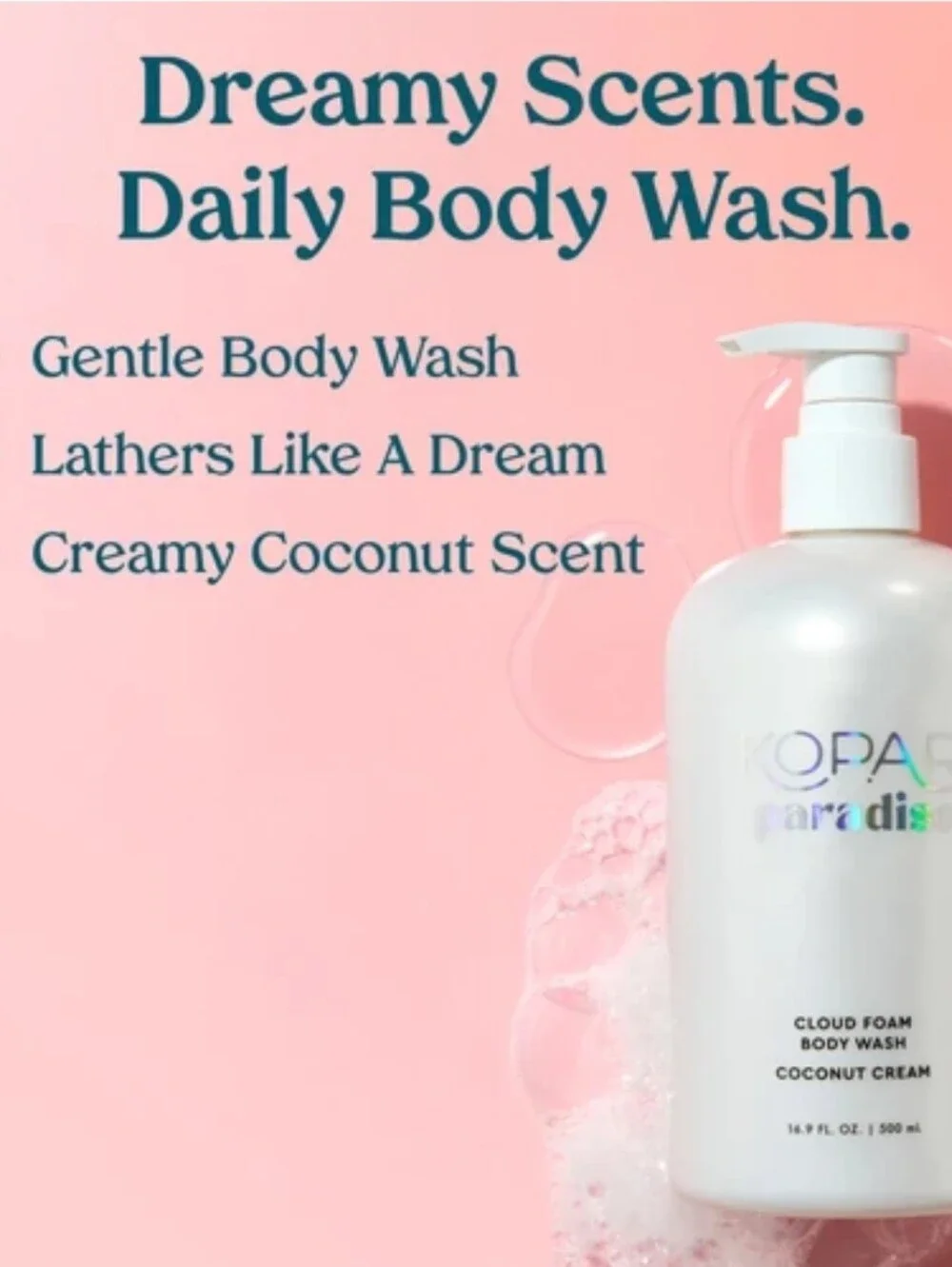 Kopari Paradiso Cloud Foam Body Wash ~ Coconut Cream